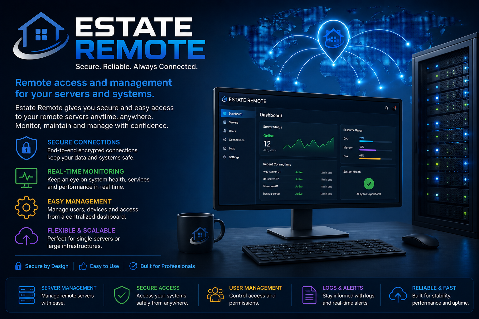 Estate Remote, one server installation